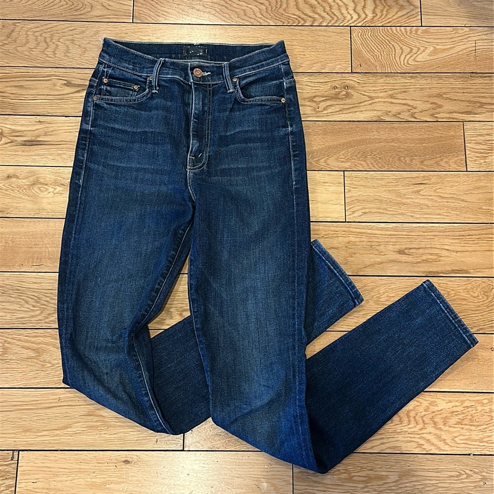 Mother High Rise Dark Skinny Jean